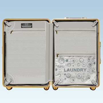 GinzaTravel Aluminum PC Suitcase Bright Colors TSA Lock