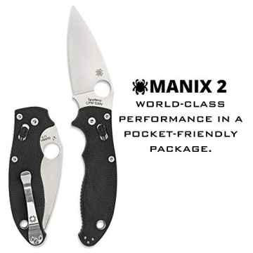 Spyderco Manix 2 Knife with G-10 Handle and S30V Blade