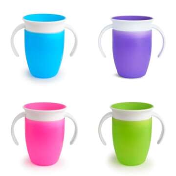 Munchkin Miracle 360 Trainer Cup, 7 Ounce 1-Pack - Pink