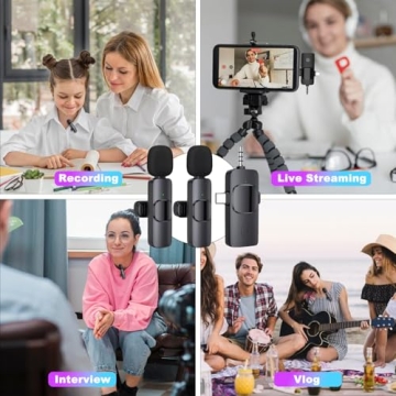 Wireless Microphone for iPhone, Camera & YouTube