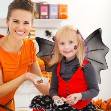 Fun Halloween Temporary Tattoos for Kids - 144 Pack