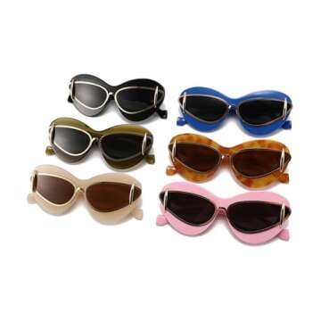 Laureles Fashion Cat Eye Sunglasses for Women UV400