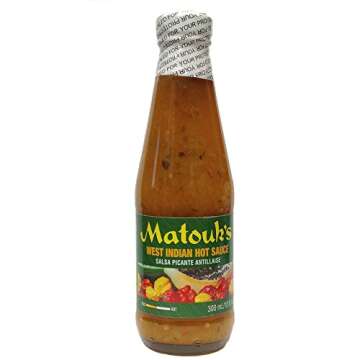 Matouk's West Indian Hot Sauce-Salsa Picante 10 Fl Oz (Pack of 2) - Ignite Your Taste Buds!