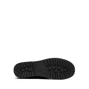 DREAM PAIRS Women's Mid Calf Built-in Wallet Pocket Lace up Military Combat Boots,Size 10,Black,Mission