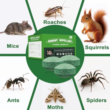 Natural 28-Pack Mouse Rodent Repellent for Home