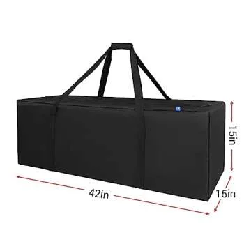 COOLBEBE 42" Sports Duffle Bag - 150L Extra Large Travel Duffel Luggage Bag with Upgrade Zipper, Sturdy & Water Resistant, Black