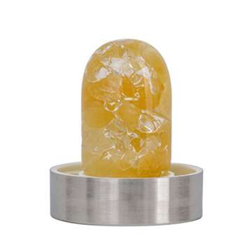VitaJuwel ViA SUNNY MORNING | Crystal Water Bottle with Orange Calcite and Clear Quartz- Optimism, M...