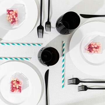 Hammont Tree Ornaments - Acrylic House Shaped Fillable Christmas Ornaments - Great for Party Favors | Gifts | Crafts (12 Pack)