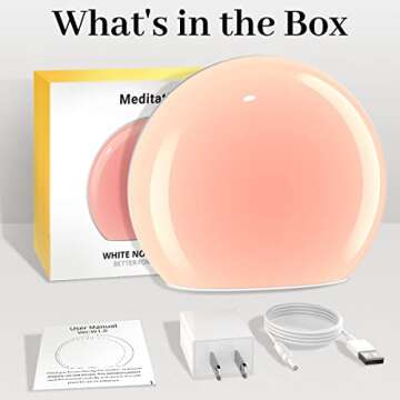 Calming Meditation White Noise Sound Machine for Sleep