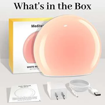 Calming Meditation White Noise Sound Machine for Sleep