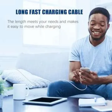 10ft Fast Charging USB C Cable for iPhone 16 Pro
