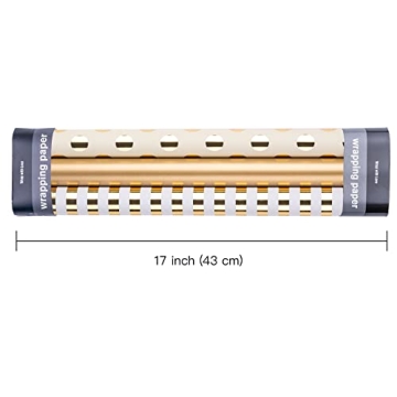 Elegant WRAPAHOLIC Gold Foil Wrapping Paper for All Occasions
