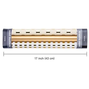 Elegant WRAPAHOLIC Gold Foil Wrapping Paper for All Occasions