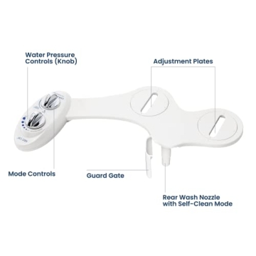 LUXE Bidet NEO 120 - Non-Electric Fresh Water Toilet Attachment