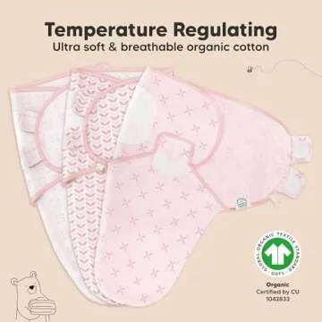 Organic Baby Swaddle Sacks - Safe, Soft & Snug for Newborns