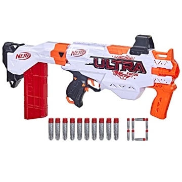 Nerf Ultra Focus Motorized Blaster for Matching Adventures with 10-Dart Clip