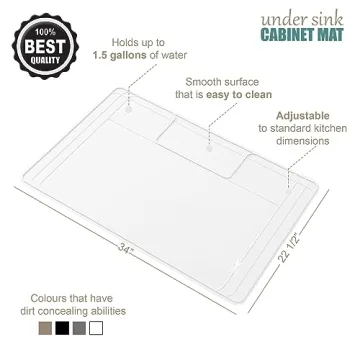 Buy Original Silicone Under Sink Mat - Easy to Clean & Trim
