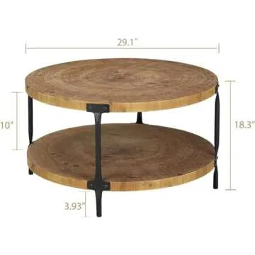 Awescuti Round Coffee Table for Stylish Living Spaces