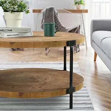 Awescuti Round Coffee Table for Stylish Living Spaces