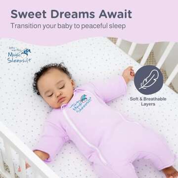 Baby Merlin's Magic Sleepsuit - 100% Cotton Baby Transition Swaddle Sleep Suit for Infants 6-9 Month...
