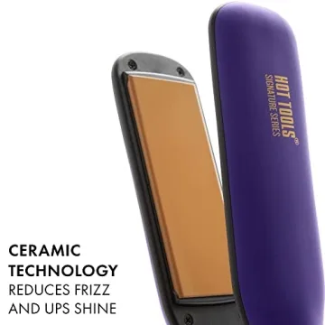 Hot Tools Pro Signature Ceramic Flat Iron for All Hair Types