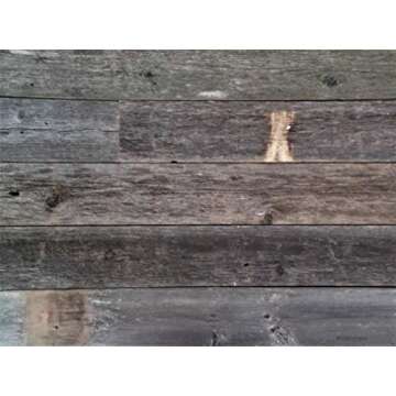 Rustic Weathered Reclaimed Wood Planks for DIY Crafts, Projects and Decor (20 Planks - 48" Long)