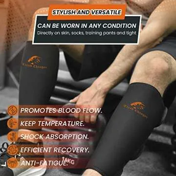 Trend Changer Weightlifting Shin Guards – Adjustable Calf Brace