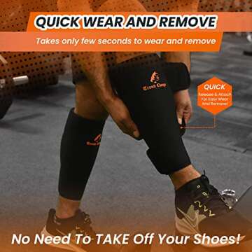 Trend Changer Weightlifting Shin Guards – Adjustable Calf Brace