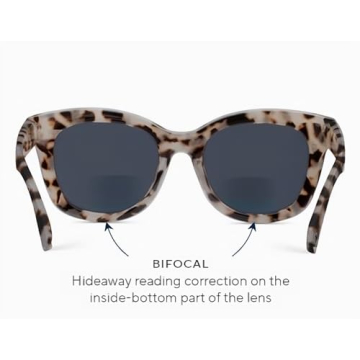 Peepers Oversized Reading Sunglasses Gray Tortoise UV400