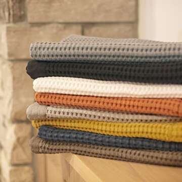 GILDEN TREE Bathroom Mat Absorbent Cotton Quick Dry for Shower, Bath & Bathtub Washable Thin, Modern Style (White)