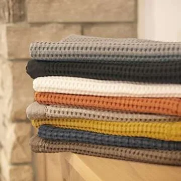 GILDEN TREE Bathroom Mat Absorbent Cotton Quick Dry for Shower, Bath & Bathtub Washable Thin, Modern Style (White)