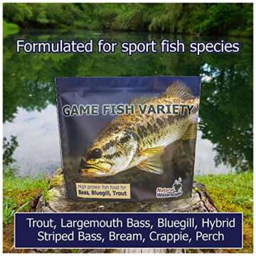 Game Fish Food Variety - Premium Floating Pellets