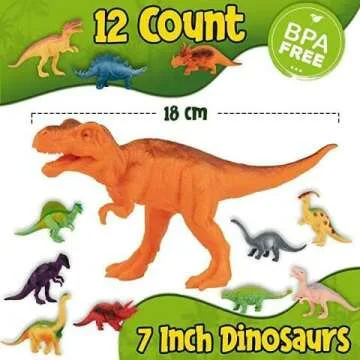PREXTEX Dinosaur Toy Set for Learning & Fun