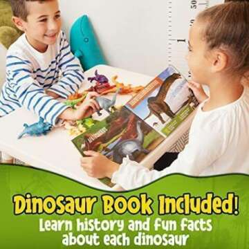 PREXTEX Dinosaur Toy Set for Learning & Fun