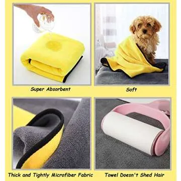 Kwispel Dog Towel for Large Dogs Super Absorbent Microfiber