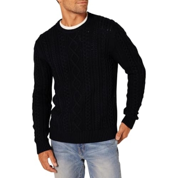 Amazon Essentials Stylish Cotton Fisherman Crew Sweater