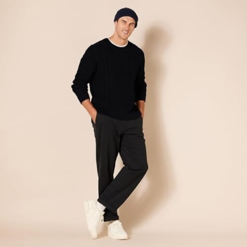 Amazon Essentials Stylish Cotton Fisherman Crew Sweater