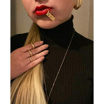 Timeless 18K Gold Plated Year Necklace for Women
