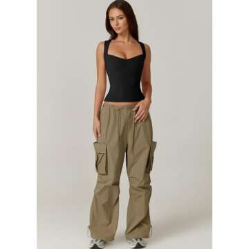 QINSEN Woman's Sweetheart Neck T Shirts Sleeveless Tank Top High Stretch Bodycon Tee Black XS