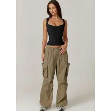 QINSEN Woman's Sweetheart Neck T Shirts Sleeveless Tank Top High Stretch Bodycon Tee Black XS