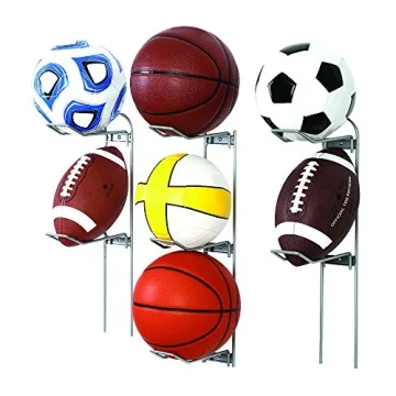 Knape & Vogt 7-Ball Sports Rack for Garage Storage