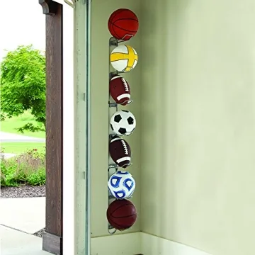 Knape & Vogt 7-Ball Sports Rack for Garage Storage