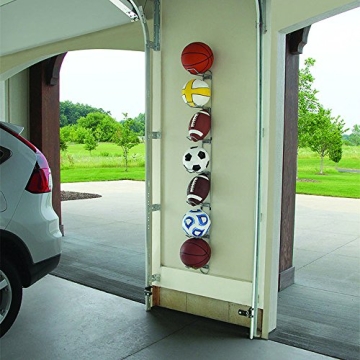 Knape & Vogt 7-Ball Sports Rack for Garage Storage