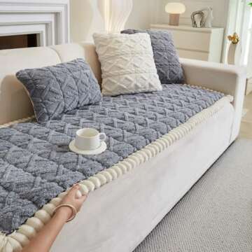 Tiwwie Couch Cover for Dogs Washable Non-Slip Pet Protector