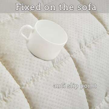 Tiwwie Couch Cover for Dogs Washable Non-Slip Pet Protector