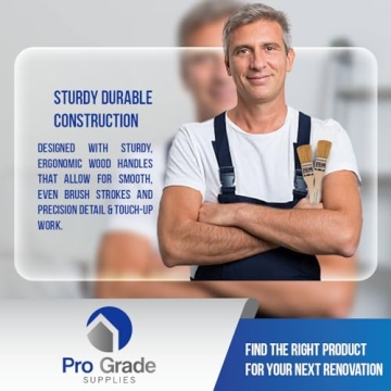 Pro Grade Chip Paint Brushes - 24 Pack for Every Craft