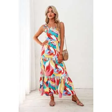 Shop AlvaQ Women’s Floral Maxi Dress for Summer Style
