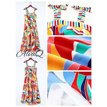 Shop AlvaQ Women’s Floral Maxi Dress for Summer Style
