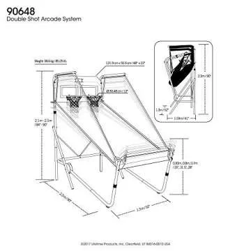 Lifetime 90648 Double Shot Deluxe Basketball Arcade Game