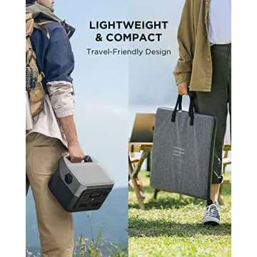 EF ECOFLOW RIVER 2 Max Solar Generator 512Wh Long-life LiFePO4 Portable Power Station& 160W Solar Panel for Home Backup Power, Camping & RVs 100% Charged in 60m with 3000+ Cycles & Up to 1000W Output